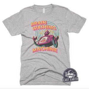 Television Programming T Shirt Mind Control Brain Washing Shirt Vintage TV Shirt